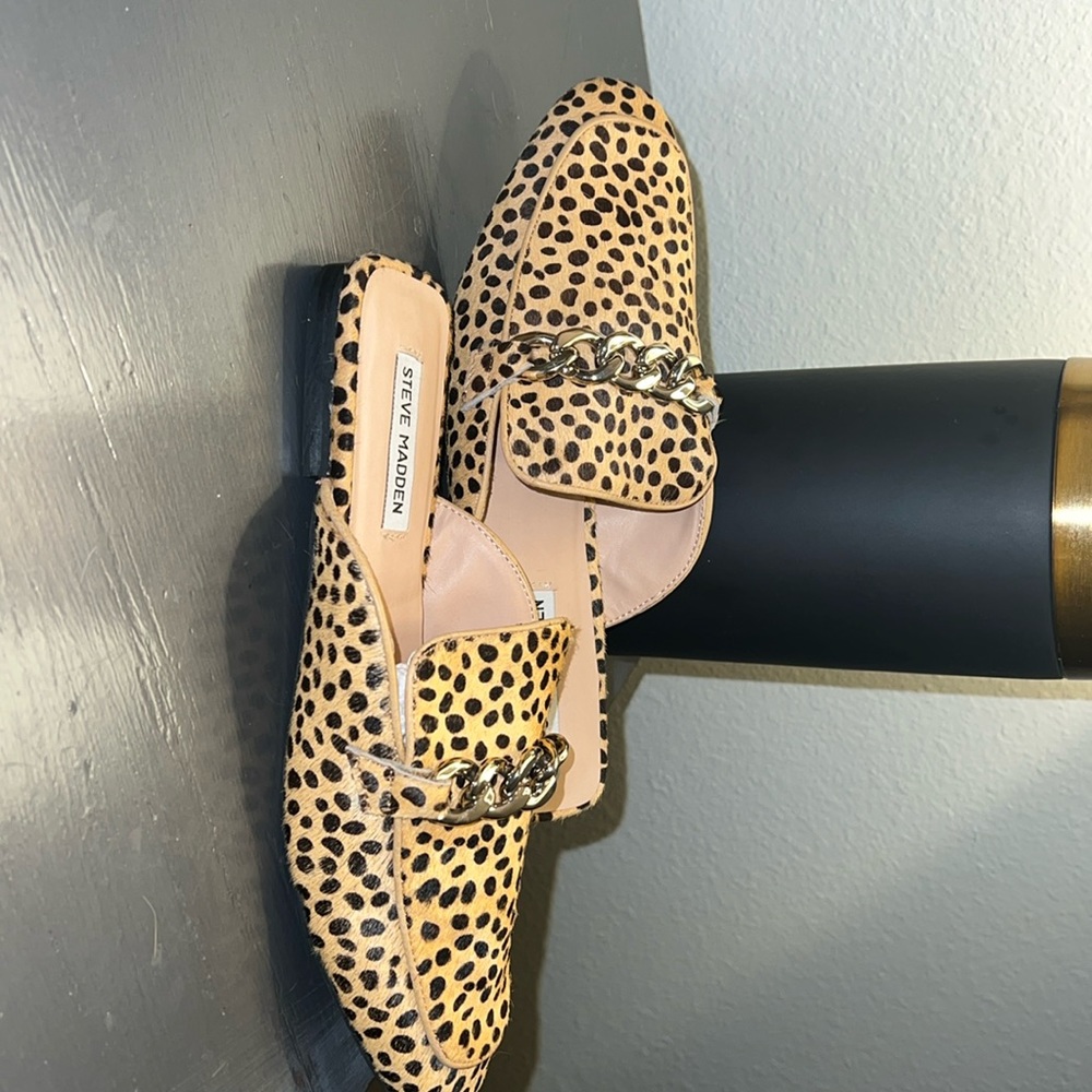 Steve Madden Size 9 Leopard Mules